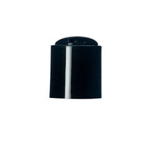 24-410 black smooth disc top cap, unlined