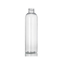 250ml clear PET Cosmo Round bottle with 24-410 neck