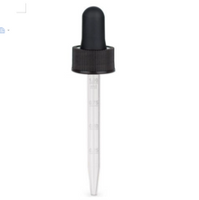 20-400 black PP non-CRC dropper with 76mm graduated PP pipette