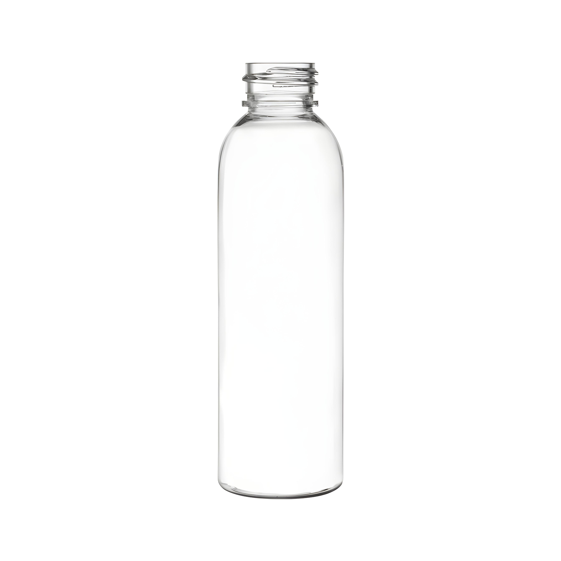 120ml (4oz) Clear PET Cosmo Round Bottle – 24-410 Neck (630 pcs)