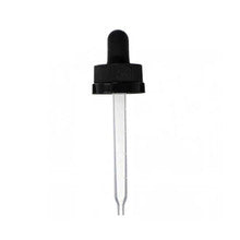 20-400 black PP CRC dropper with 76mm glass pipette