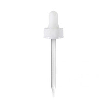 White PP dropper with 91mm pipette for 2 oz bottles, non-CRC