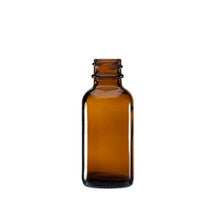 Amber 1 oz Boston Round bottle for serums and oils