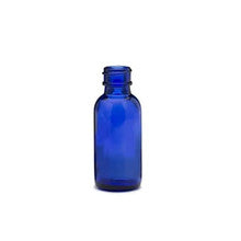 30ml cobalt blue Boston Round glass bottle with 20mm neck