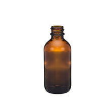Amber Boston Round bottle, 2 oz capacity