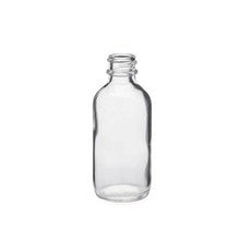 2oz flint Boston Round glass bottle with 20mm neck
