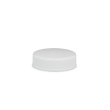 38-400 white PP ribbed screw cap with PS liner